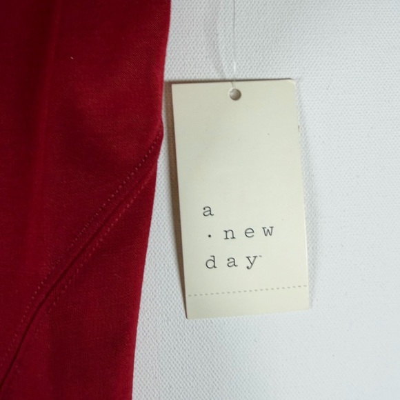 ♥️ Women's Knit Maxi Dress - A New Day Size Medium Color Red - Picture 6 of 9